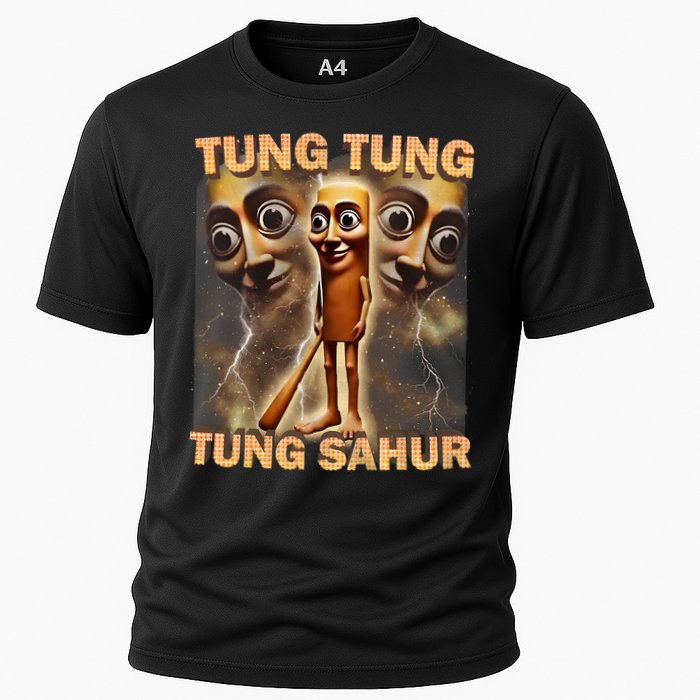 Tung Tung Tung Sahur Funny Meme Brainrot Humor Gen Z Performance Shirt