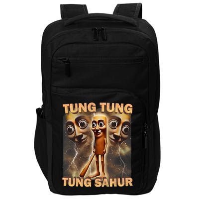 Tung Tung Tung Sahur Funny Meme Brainrot Humor Gen Z Impact Tech Backpack