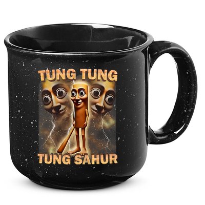 Tung Tung Tung Sahur Funny Meme Brainrot Humor Gen Z 15oz Campfire Ceramic Mug