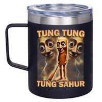 Tung Tung Tung Sahur Funny Meme Brainrot Humor Gen Z 12oz Stainless Steel Coffee Mug