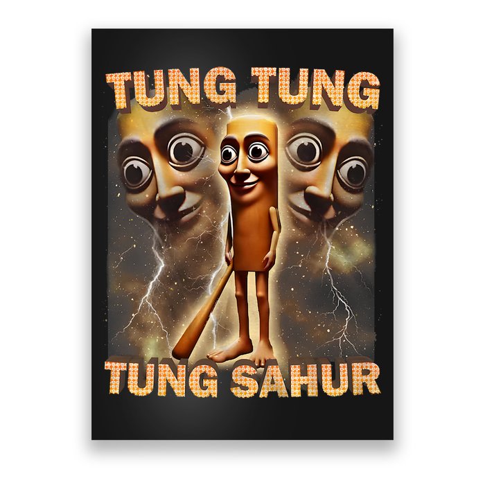 Tung Tung Tung Sahur Funny Meme Brainrot Humor Gen Z Poster