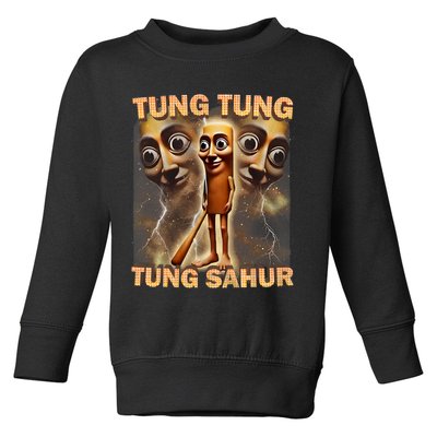 Tung Tung Tung Sahur Funny Meme Brainrot Humor Gen Z Toddler Sweatshirt