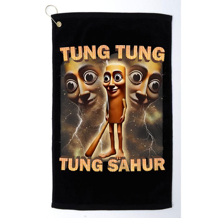Tung Tung Tung Sahur Funny Meme Brainrot Humor Gen Z Golf Towel