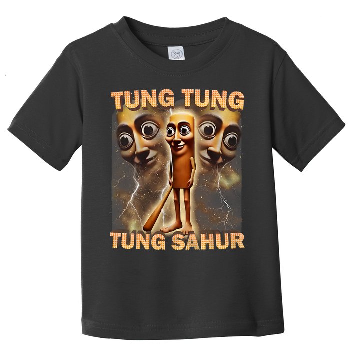 Tung Tung Tung Sahur Funny Meme Brainrot Humor Gen Z Toddler T-Shirt