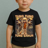 Tung Tung Tung Sahur Funny Meme Brainrot Humor Gen Z Toddler T-Shirt