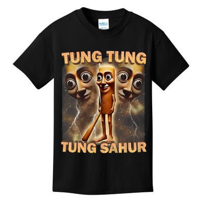 Tung Tung Tung Sahur Funny Meme Brainrot Humor Gen Z Kids T-Shirt