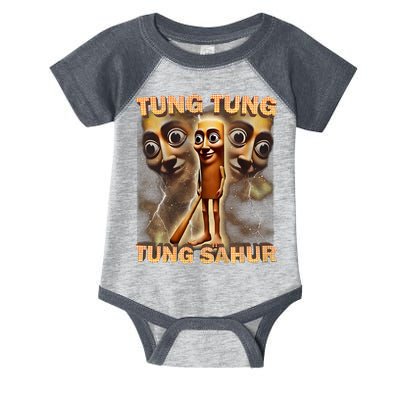 Tung Tung Tung Sahur Funny Meme Brainrot Humor Gen Z Infant Baby Jersey Bodysuit