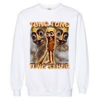 Tung Tung Tung Sahur Funny Meme Brainrot Humor Gen Z Garment-Dyed Sweatshirt