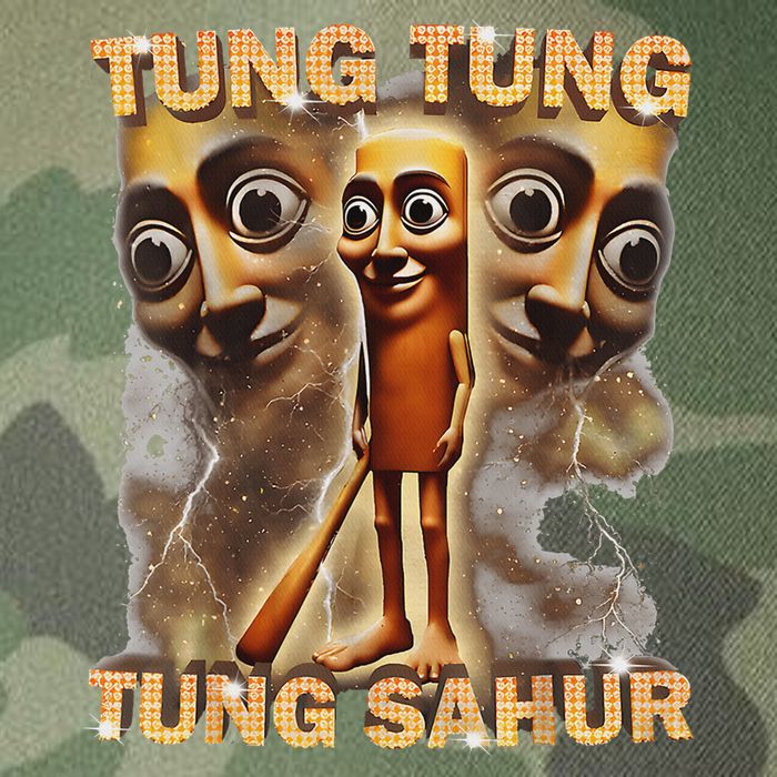 Tung Tung Tung Sahur Is Calling Funny Italian Brainrot Legacy Tie Dye Trucker Hat