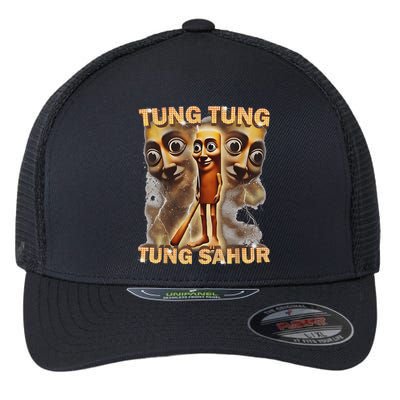 Tung Tung Tung Sahur Is Calling Funny Italian Brainrot Flexfit Unipanel Trucker Cap