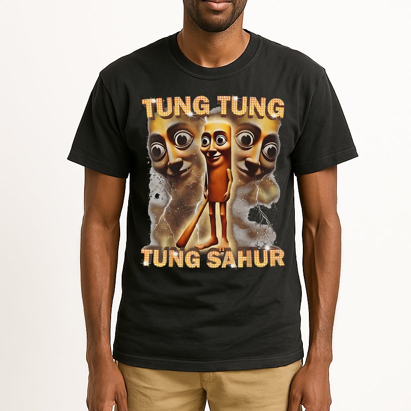 Tung Tung Tung Sahur Is Calling Funny Italian Brainrot Tall T-Shirt