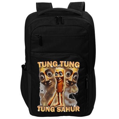 Tung Tung Tung Sahur Is Calling Funny Italian Brainrot Impact Tech Backpack