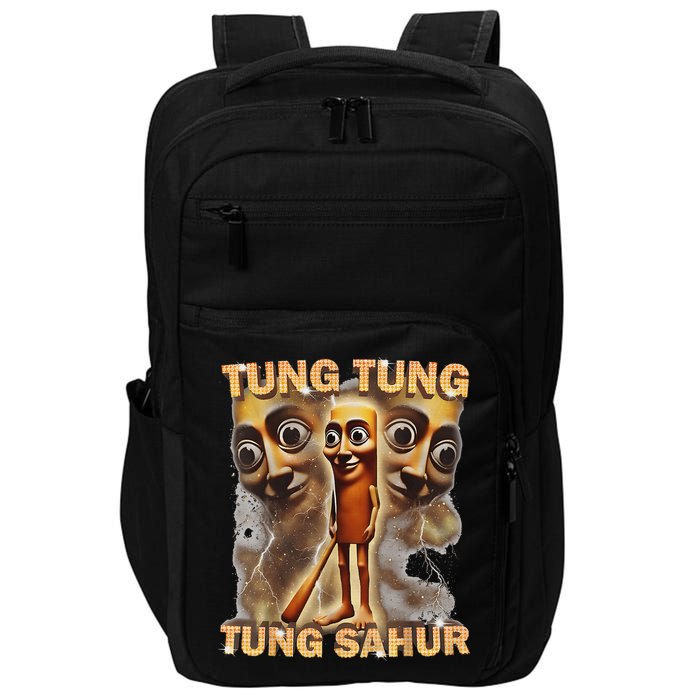 Tung Tung Tung Sahur Is Calling Funny Italian Brainrot Impact Tech Backpack