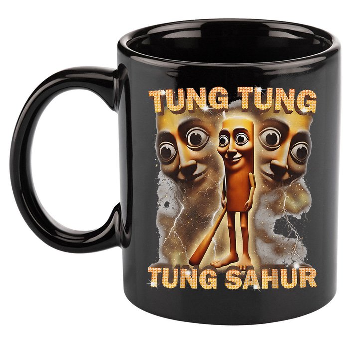 Tung Tung Tung Sahur Is Calling Funny Italian Brainrot 11oz C Handle Ceramic Mug