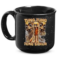 Tung Tung Tung Sahur Is Calling Funny Italian Brainrot 15oz Campfire Ceramic Mug