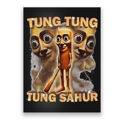 Tung Tung Tung Sahur Is Calling Funny Italian Brainrot Poster