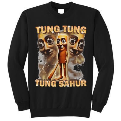 Tung Tung Tung Sahur Is Calling Funny Italian Brainrot Tall Sweatshirt