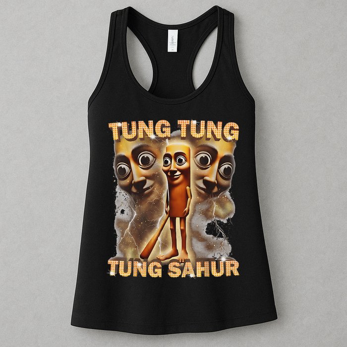 Tung Tung Tung Sahur Is Calling Funny Italian Brainrot Womens Tank Top