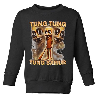 Tung Tung Tung Sahur Is Calling Funny Italian Brainrot Toddler Sweatshirt