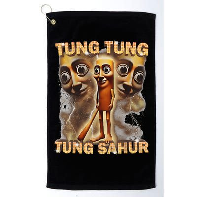 Tung Tung Tung Sahur Is Calling Funny Italian Brainrot Golf Towel