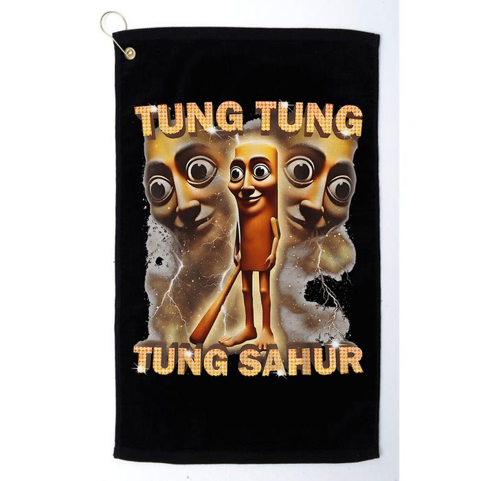Tung Tung Tung Sahur Is Calling Funny Italian Brainrot Golf Towel