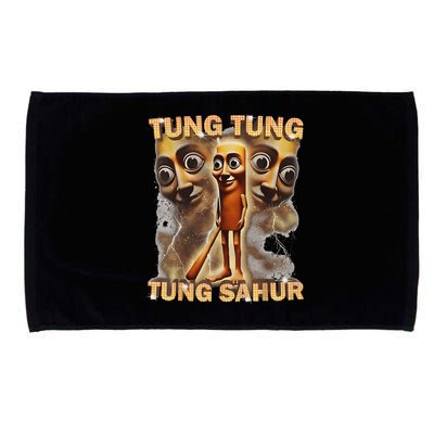 Tung Tung Tung Sahur Is Calling Funny Italian Brainrot Microfiber Hand Towel