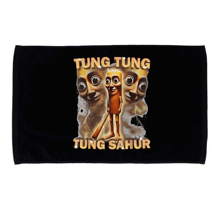 Tung Tung Tung Sahur Is Calling Funny Italian Brainrot Microfiber Hand Towel