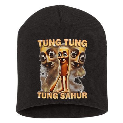Tung Tung Tung Sahur Is Calling Funny Italian Brainrot Short Acrylic Beanie
