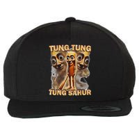 Tung Tung Tung Sahur Is Calling Funny Italian Brainrot Wool Snapback Cap