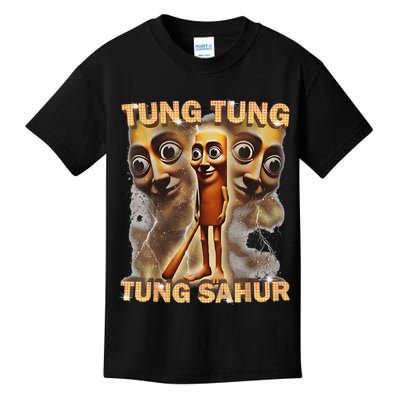 Tung Tung Tung Sahur Is Calling Funny Italian Brainrot Kids T-Shirt