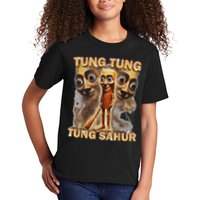 Tung Tung Tung Sahur Is Calling Funny Italian Brainrot Kids T-Shirt