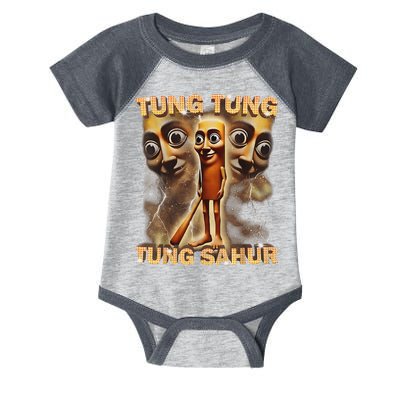 Tung Tung Tung Sahur Is Calling Funny Italian Brainrot Infant Baby Jersey Bodysuit