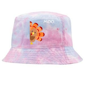 Thanksgiving Time Turkey Moo Funny Thanksgiving Tie-Dyed Bucket Hat