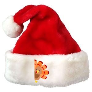 Thanksgiving Time Turkey Moo Funny Thanksgiving Premium Christmas Santa Hat