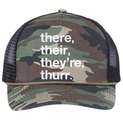 There Their They’Re Thurr. Retro Rope Trucker Hat Cap