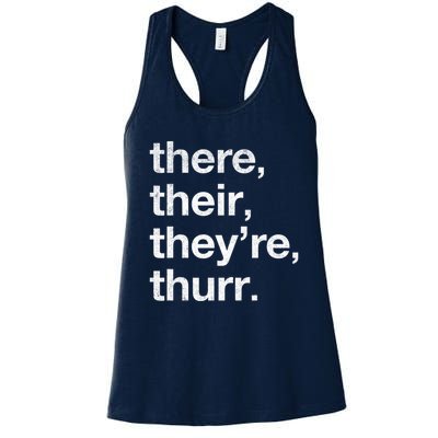 There Their They’Re Thurr. Women's Racerback Tank