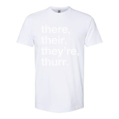 There Their They’Re Thurr. Softstyle CVC T-Shirt