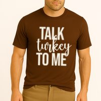 Talk Turkey To Me Funny Thanksgiving Holiday Cooling Performance Crew T-Shirt