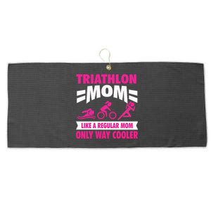 Triatlon Triathlete Triathlon Mom Gift Large Microfiber Waffle Golf Towel