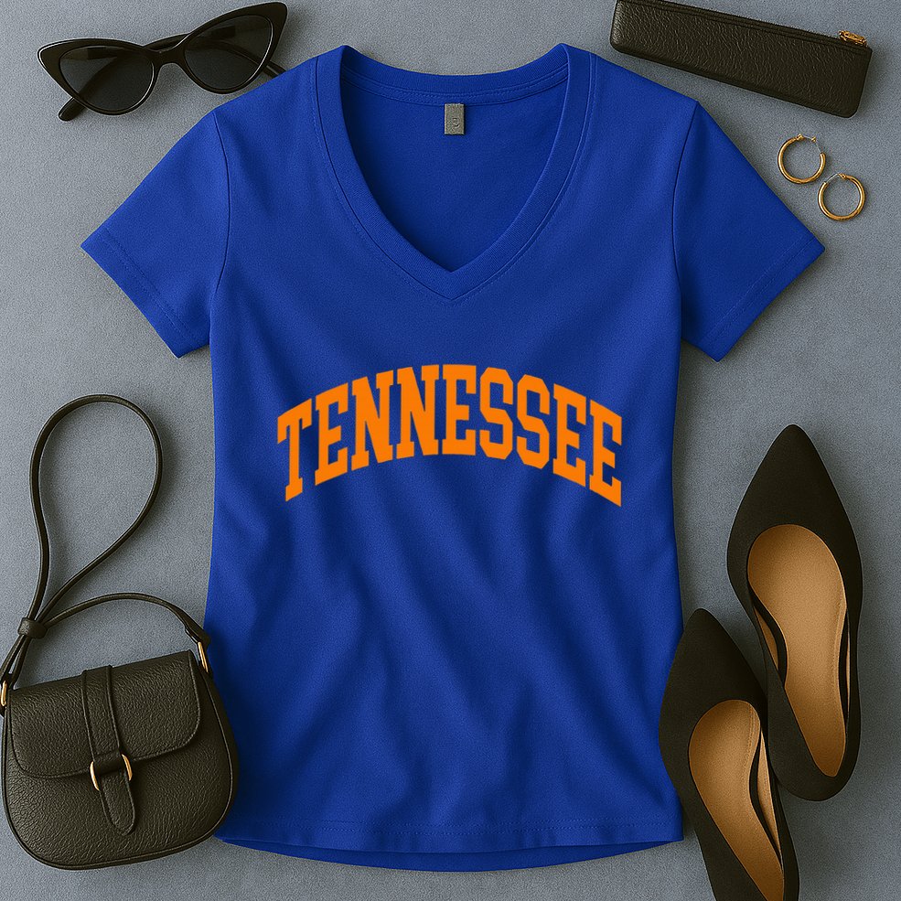 Tennessee Tn Throwback Women's V-Neck T-Shirt