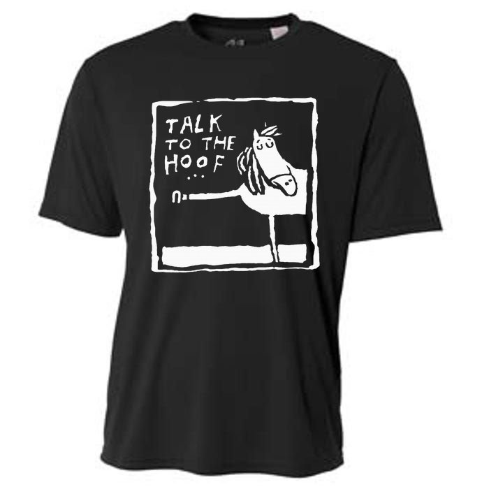 Talk To The Hoof Horseback Riding Cooling Performance Crew T-Shirt