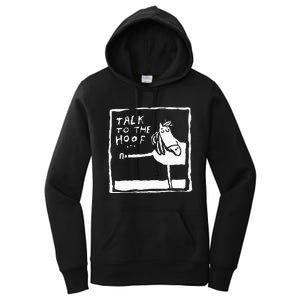 Talk To The Hoof Horseback Riding Women's Pullover Hoodie