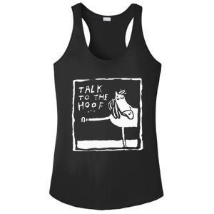 Talk To The Hoof Horseback Riding Ladies PosiCharge Competitor Racerback Tank