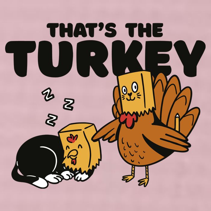 That's The Turkey Funny Thanksgiving Cat 25L Jumbo Tote