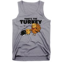 That's The Turkey Funny Thanksgiving Cat Tank Top