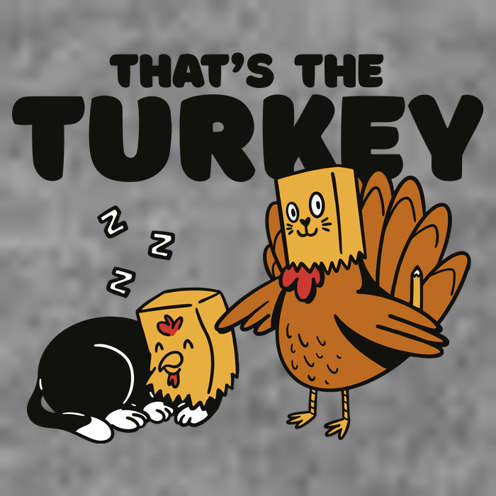 That's The Turkey Funny Thanksgiving Cat Wool Snapback Cap