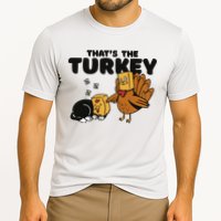 That's The Turkey Funny Thanksgiving Cat Cooling Performance Crew T-Shirt