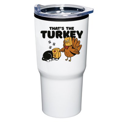 That's The Turkey Funny Thanksgiving Cat Tumbler