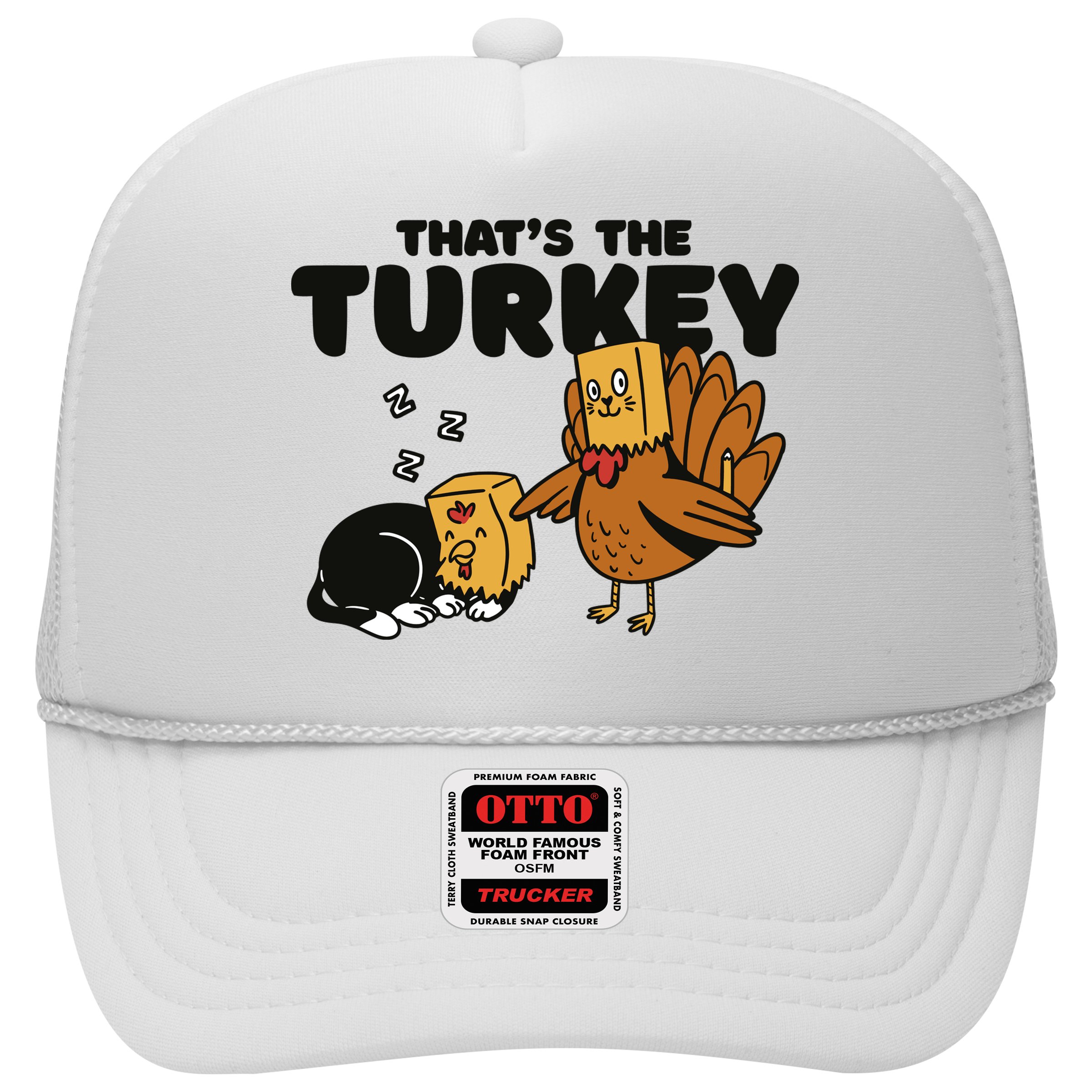 That's The Turkey Funny Thanksgiving Cat Hat
