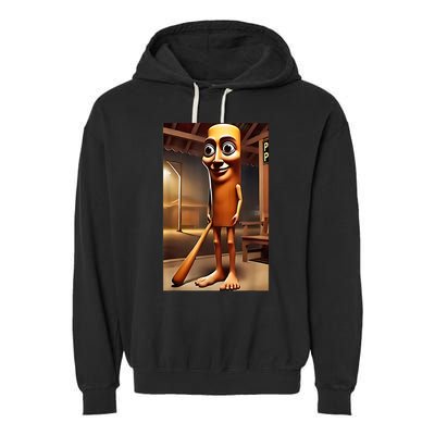 Tung Tung Tung Sahur - Italian Brainrot Meme  Garment-Dyed Fleece Hoodie